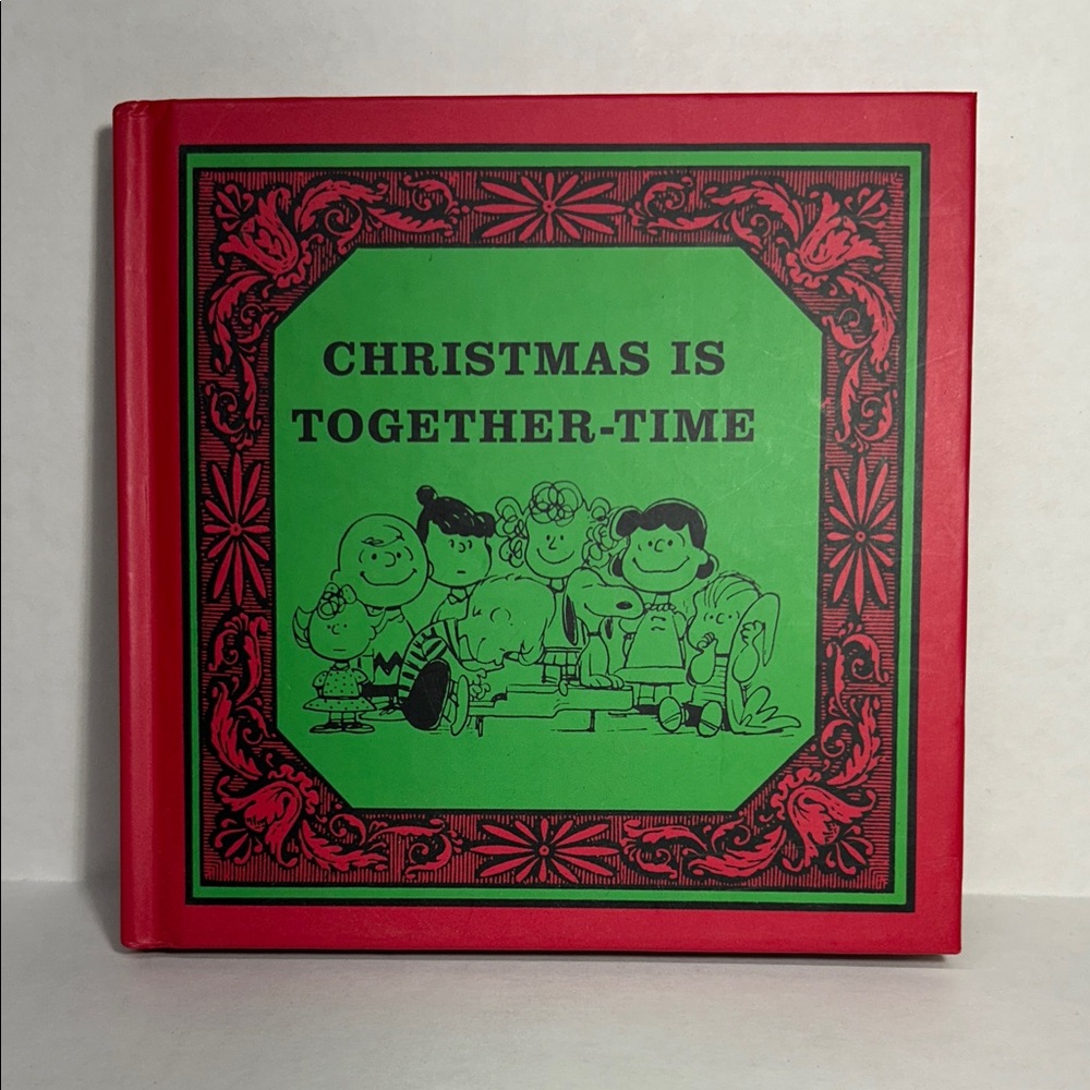 Peanuts ‘Christmas is Together Time’ Red and Green Christmas Book by Schulz